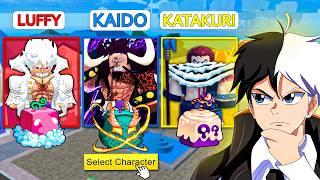 A CADA BOSS EU VIRO UM PERSONAGEM DE ONE PIECE ALEATORIO no BLOX FRUITS!!