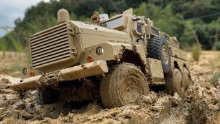 U.S MILITARY COUGAR 6X6 MRAP(HG P602) Muddy Driving #3