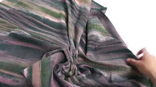 Handwoven Cotton Ikat Fabric - Jungle Green