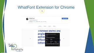 How to install Whatfont Chrome Extension