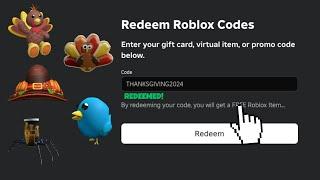 ALL NEW WORKING ROBLOX PROMO CODES THAT GIVE FREE ITEMS! | Thanksgiving 2024 | Roblox Promo Codes