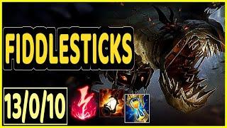 FIDDLESTICKS VS EKKO - 13/0/10 KDA JUNGLE GAMEPLAY