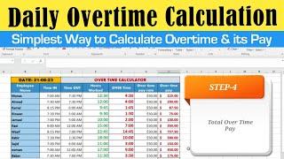 Excel Tutorial: How to Calculate Employee Overtime | Step-by-Step Guide