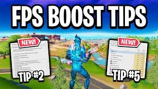 5 Quick Tips To BOOST FPS In Fortnite! (Chapter 3)