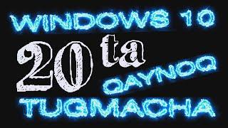 Windows 10да  20 ta Qaynoq Tugmachalar | Фойдали дарслик