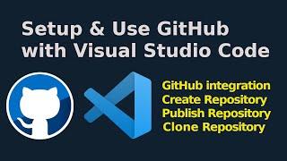 How to setup and use GitHub with Visual Studio Code