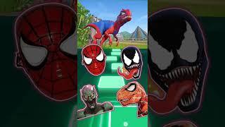 Spiderman Venom Green Goblin Dino Spiderman Coffin Dance Tiles hop #coffindance