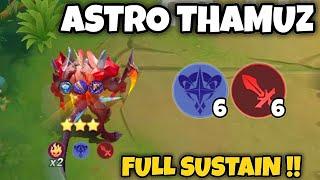 140% DAMAGE CONVERTED TO HP  !! THAMUZ ASTRO !! MAGIC CHESS MOBILE LEGENDS