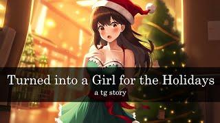 Turned into a Girl for the Holidays | tg tf transformation Gender Bender - AI Generated