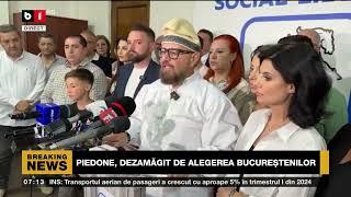 PIEDONE, DEZAMĂGIT DE ALEGEREA BUCUREȘTENILOR_Știri B1TV_10 iunie 2024