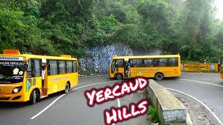 Yercaud Hairpin Bend School Bus Travelling 12th Hills Road