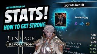 STATS! How to GET STRONG QUICK - Lineage 2: Revolution