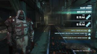 BATMAN ARKHAM KNIGHT PREDATOR CHALLANGE SILENT KNIGHT AS AZRAEL in just (10.46 sec)