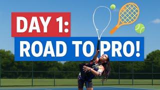 "Day 1 of My Tennis Journey to Pro | 9-Year-Old Future Tennis Star in the Making!"