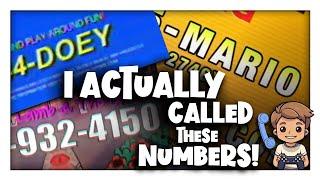 I actually CALLED these video game PHONE NUMBERS!