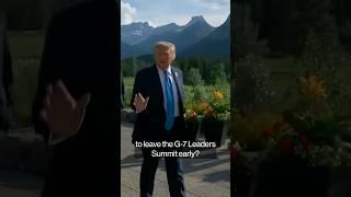 Trump's 'Much Bigger' Reason for Early G-7 Exit