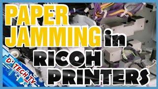 RICOH MACHINE MODEL MP 3053,2852 { PAPER JAMMING } || D' Tech TV