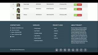 Online Polling System | PHP and MySQL Project Source Code | PHP MySQL CRUD Project