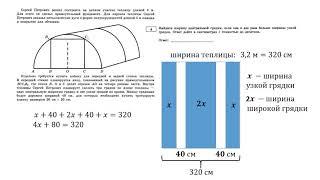 ОГЭ 2021. Математика. Задания 1 - 5. Теплица.