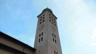 Geläute der Pfarrkirche Heilig Kreuz in Lana in Südtirol - mit der NEUEN g°-Glocke!