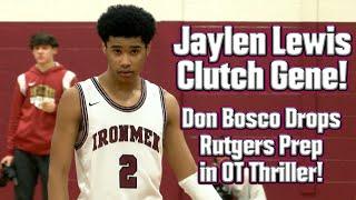 Don Bosco Prep 75 Rutgers Prep 71 (OT) | HS Basketball | Jaylen Lewis is CLUTCH!