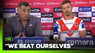 "We can fix it" - Flanno pinpoints where Dragons were beat | Dragons Press Conference | Fox League