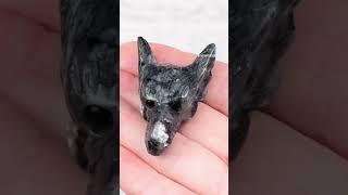 New Hand-Carved Gemstone Wolf Pendants!!