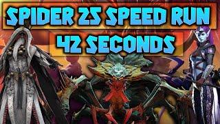 SPIDER 25 SPEED RUN | 42 SECONDS | Full Guide & Masteries | Raid Shadow Legends