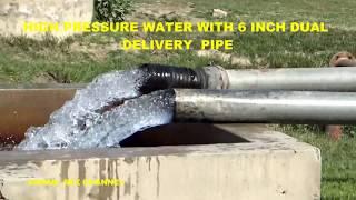 Dual Shaft System Tube Well  Dual Pumps 6 inch Delivery pipe  Rural Area