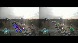 Side by Side comparison to detectron2 for vehicle detection and tracking