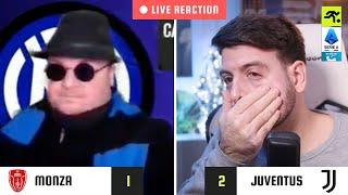 MONZA-JUVENTUS 1-2 LIVE REACTION | TIFOSI JUVENTINI vs GUFI | TIFOSIAMO