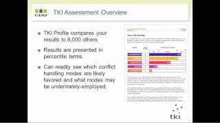 TKI Assessment: Profile Overview