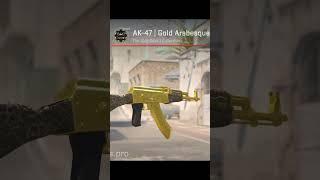 AK-47 | Gold Arabesque #shorts #csgo #yutubeshorts #csgo2