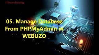 Manage Database From PHPMyAdmin in WEBUZO | Episode 05