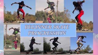 Beginner Skate Progression - Month 1 (Road to becoming a Skater Girl)