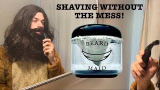 BEARD MAID | BEARD HAIR CATCHER | BATHROOM SINK COVER | WET OR DRY SHAVING | BEARD HAIR CLEANER