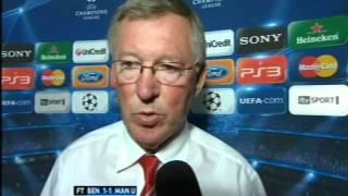 Benfica vs Manchester United (1-1) Sir Alex Ferguson Interview HQ