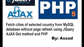 Fetch Cities of Selected Country using jQuery AJAX, PHP5 & MySQL (English)