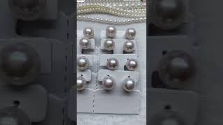 11-12mm Edison round 925silver earrings sold out today#earring#pearl#beads #jewelry #diy