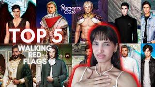 TOP 5 TOXIC LOVE INTERESTS in Romance Club Stories Game | soya 