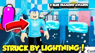 I Got STRUCK BY LIGHTNING And Got FREE SODA FROM GOD In YouTube Simulator!! (Roblox)