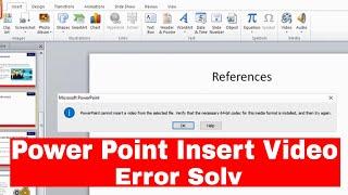 Power Point Cannot Insert | Verify That The Necessary 64 Bit Codec For This Media Format In Install