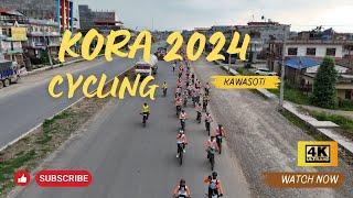 Kora Cycing Challenge 2024 : Breathtaking Aerial Views of Kawasoti