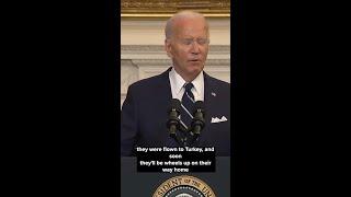 President Biden on prisoner swap with Russia
