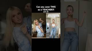 CAN YOU WEAR THESE OUTFITS AS A TEACHER?! Follow to watch all episodes… #outfit #style #fashion