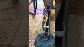 Mop & glo on travertine: what nightmares are made of! Professional floor wax removal and cleaning