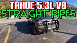 2011 Chevy Tahoe 5.3L V8 EXHAUST w/ STRAIGHT PIPES!