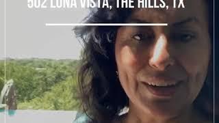 Open House Tomorrow Sun. 8/18/19 3pm to 5pm $975k 502 Luna Vista, The Hills, Tx