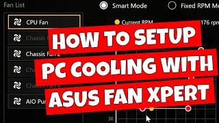 How To Setup PC Fans Fan Xpert 4 In BIOS & ASUS Armoury Crate Detailed Guide 2024