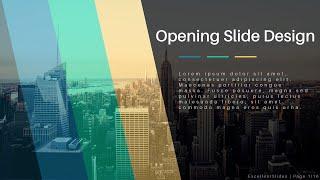 How to create CLEAN OPENING SLIDE in PowerPoint?